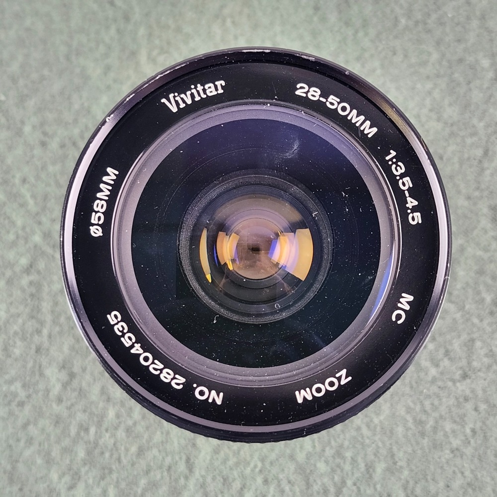 Vivitar 28-50mm f3.5-4.5 Canon FD lens, Very clean